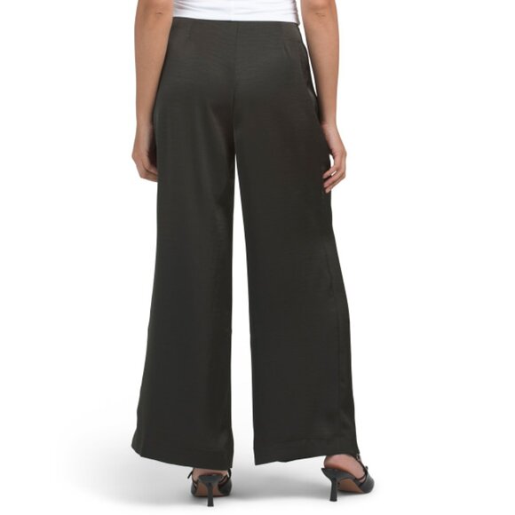 INDUSTRY Olive Pleated Wide Leg Pants - Picture 2 of 2